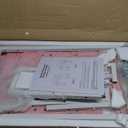 Vanity Desk with 4 Storage Drawers - Modern Makeup Vanity Table with Charging Station, Pink Vanity Desk with Reversible Cabinet Dressing Table Set with Divided Organizers for Women Girls, Pink & White