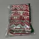 2 Pack Vintage Large Christmas Stockings Extra Long 25.6 Inch Knitted Red Grey White Winter Snowflakes Stocking Rustic Farmhouse Christmas Socks for Family Holiday Xmas Tree Fireplace Decor