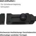 Sliding Barrel Bolt Door Lock Heavy Duty Thickened Enhanced,Bilyglewarwof Door Security Slide Latch Lock for barn,gate Door, Double,Front,shed (5.5inch)