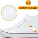 ZGR Men's High Top Canvas Sneakers Lace Up Classic Casual Walking Shoes 9