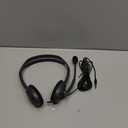 Logitech H111 Wired Headset, Stereo Headphones with Noise-Cancelling Microphone, 3.5 mm Audio Jack, PC/Mac/Laptop/Smartphone/Tablet - Black