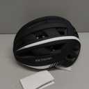 VICTGOAL Bike Helmet with USB Rechargeable Rear Light Detachable Magnetic Goggles Removable Sun Visor Mountain & Road Bicycle Helmets for Men Women Adult Cycling Helmets (XL: 59-63 cm, Black White)