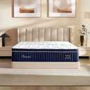 Queen Mattress, 12 Inch Queen Size Hybrid Mattress in a Box, Medium Firm Memory Foam mattress, with Individual Pocket Springs, Upgrade Zoned Support, Motion Isolation&Pressure Relief, CertiPUR-US