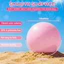 Realspring 24 Pcs Inflatable Beach Balls for Kids Bulk Pastel Solid Color Jumbo Beach Ball Swim Pool Floating Toys Baby Shower Birthday Summer Party Decor(Pink and White,12.5 Inch)