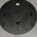 Digital Wall Clock Battery Operated, Large Display with Temperature, Date, Day of The Week, Seconds, Round Wall Mount Digital Clock - Aluminum Metal Dial (Silver)