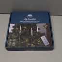 LUSHARBOR Christmas Tree Candles, 10 Pack Flameless Taper Candles for Christmas Tree Decor, Fake LED Candle Battery Operated with Remote for Xmas Wedding Home Gift with Crystal Ball Hook