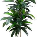 Yepdin Artificial Dracaena Tree 4FT, Fake Tree with Plastic Pot, Fake Tropical Yucca Floor Plant, Lifelike Foliage and Branches, Artificial Plants Indoor for Home Office Living Room Decor Indoor