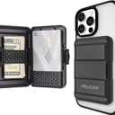 Pelican MagSafe Wallet for iPhone - Heavy Duty MIL-STD Snap-On Phone Magnetic Wallet and Phone Card Holder - Detachable and Slim Hard Case for iPhone 16 Pro Max /15 Pro Max/14/13/12 Series - Black