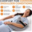 Cheer Collection Rotator Cuff Pillow with Strap Shoulder Surgery Recovery Pillow for Side Sleepers, Arm Support Cushion for Rotator Cuff Injury & Post Surgery Comfort