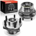 A-Premium 2 x Front Wheel Bearing and Hub Assembly with 5-Lug Compatible with Jeep Wrangler 1987-1989, Cherokee 1984-1989, Comanche 1986-1989