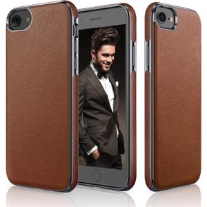LOHASIC for iPhone SE 3 Case, for iPhone 8 Case, for iPhone 7 Leather Case Slim Premium PU Soft Back Cover Protective Cases Compatible with iPhone 7/8/SE 2022 [3nd Generation] - Brown