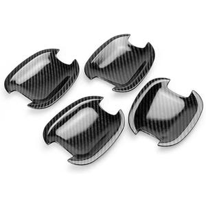 Automotive Exterior Door Handles Car Left Exterior Door Handle, for Cruze, for Malibu Doors Bowl Carbon Fiber Texture Cover Trim(2)(2)