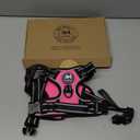 PoyPet No Pull Dog Harness, No Choke Front Lead Dog Reflective Harness, Adjustable Soft Padded Pet Vest with Easy Control Handle for Small to Large Dogs(Pink, Medium)