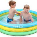 AKASO Kiddie Pools, 59'' x 13'', Inflatable Swimming Pools for Boys, Girls, Toddlers, Easy Set Up Inflatable Baby Ball Pit Pool for Ages 2+, Garden, Backyard, Outdoor Summer Water Party