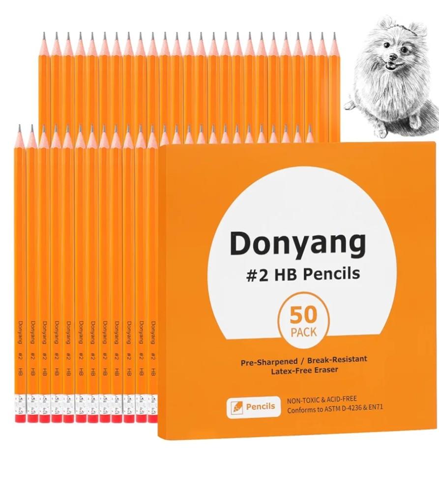 Pack of 3, 50 Pack #2 Pencils, Pre-Sharpened Pencils with Erasers, Bulk Yellow Graphite Pencils for School Teacher Supplies Office Essentials Desk Accessories, No 2 HB Pencil for Writing Drawing Sketching Gifts Pack of 3, 50 Pack #2 Pencils, Pre-Sharpened Pencils with Erasers, Bulk Yellow Graphite Pencils for School Teacher Supplies Office Essentials Desk Accessories, No 2 HB Pencil for Writing Drawing Sketching Gifts