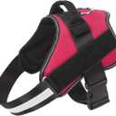 Bolux Dog Harness, No-Pull Reflective Dog Vest, Breathable Adjustable Pet Harness with Handle for Outdoor Walking - No More Pulling, Tugging or Choking (Red, S) (Small (Pack of 1))