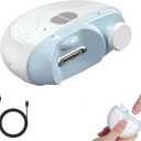 Nail Electric Trimmer Automatic Easy Clip 2 in 1 Clippers for Adults Seniors Smart 3 Speeds for Thick Toenails Multifunctional Polishing & Clip Rechargeable with Light