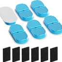 TOONIOOS Cat Water Fountain Filters: 12 Cat Fountain Filters Replacement for TOONIOOS W2 - Pet Fountain Filters - 3 Months Set of Pet Water Fountain Filter - 6 Carbon Filters + 6 Sponges Filters