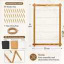 Freestanding Photo Display Board with 30 Clips