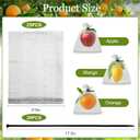 ZIFTY 25Pcs Fruit Protection Bags 6x8 Inch Wire Mesh Bags with100FT Bird Scare Tape and 30 Ties Netting Cover for Protecting Fruits and Vegetables, Plant Protectors from Animals