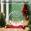15th Anniversary Ornament Gifts for Couple, 15 Year Wedding Gifts for 15th Anniversary, Glass Keepsake 15 Year as Mr and Mrs Christmas Ornaments