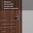 2 x Silicone Door Draft Stopper - T-Shaped Weather Stripping for Doors & Windows, Draft Gap Seal (Clear, 1.37in x 16.5ft)