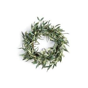 Olive Wreath 16'' Green Traditional Plastic