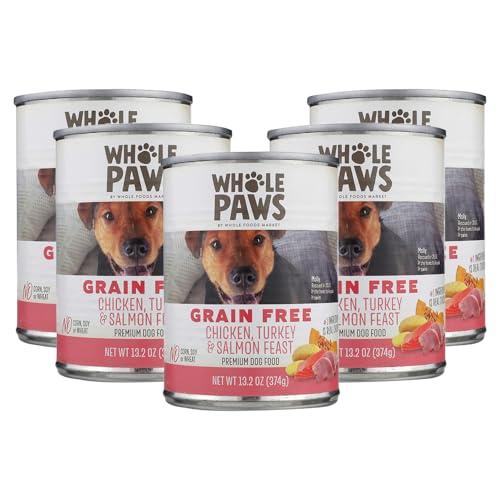 Whole Paws, Chicken, Turkey and Salmon Dog Food, 13.2 Ounce (Pack of 15), BBD 08/05/2025