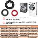 Washer Seal & Bearing Replacement Rebuild Parts Kit Fit For Samsung DC97-17004A DC97-17004B DC97-17004E DC97-17040B DC62-00156A DC97-19636A WF393 WF395 WF24H WF405 WF42H Washer Tub Drum Shaft Assembly