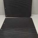 24"x24" Black Polymer Mud Flaps and 24"x3" Mud Flap Reflector Reflective Tape Fit for Semi Trucks Trailers, Pack of 2 