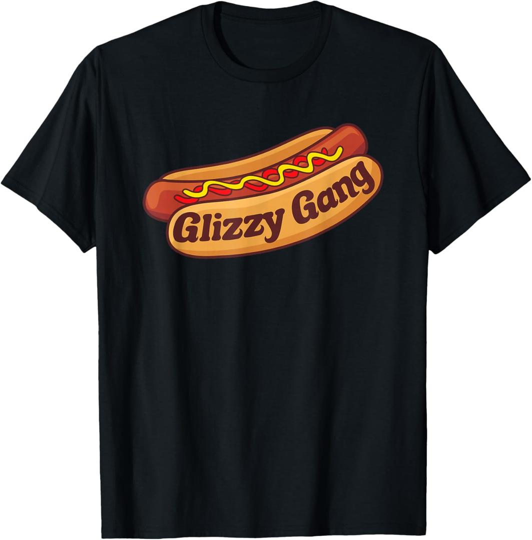 Glizzy Gang - Gladiator Gobbler Funny Hot dog T-Shirt