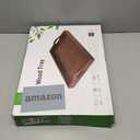 Large Acacia Wooden Serving Tray with Handles 20 x 14 inch Decorative Coffee Table Ottoman Tray for Living Room Extra Large for Kitchen Dinner Food Bar Breakfast in Bed (Color Brown)