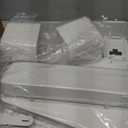 VEVOR Pegboard Combination Kit, 11" x 11" Plastic Pegboard, 4 Panels, Peg Board Wall Organizer Kit with Accessories, for Garage Tool Storage Kitchen Living Room Craft Room Office Bathroom Home, White