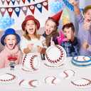 96 Pcs Baseball Birthday Party Supplies Including Plates, Napkins, Forks & Party Favors