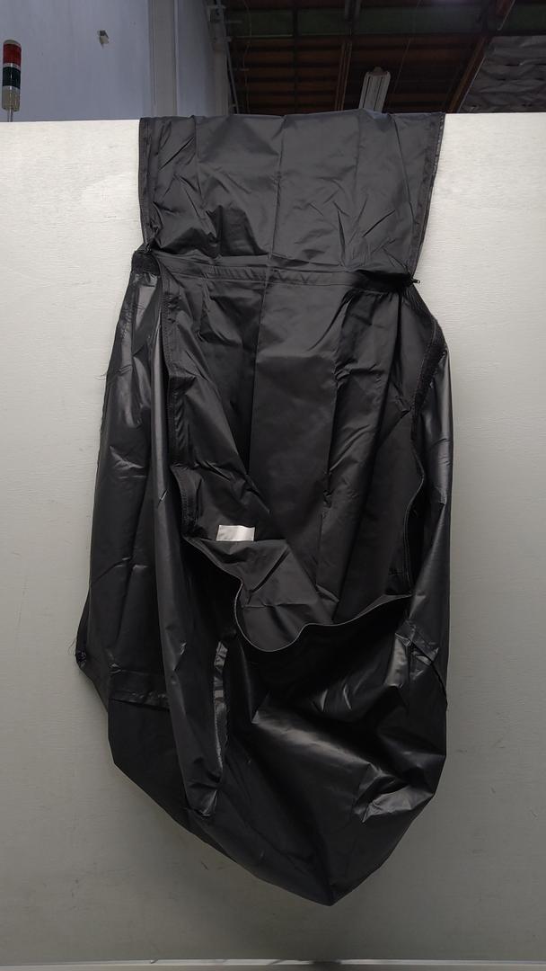 BLACK ZIPPER BAG (25"x 20'')