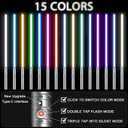 Oomyeh Lightsaber Kids Toy Alloy Hilt Update 15 Colors with 3 Modes Type-C Rechargeable 2 in 1 Dueling Light Saber for Kids and Adults Children's Day (2 Pack Silver), Medium
