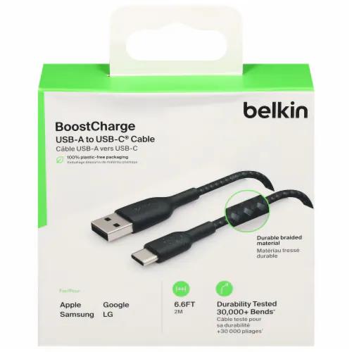 Belkin BoostCharge USB-A to USB-C Cable 6.6Ft