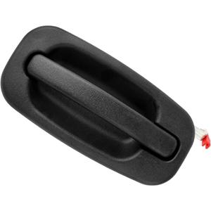 NPAUTO Exterior Rear Left Driver Side Door Handle Replacement for Escalade Silverado 1500 2500 HD Suburban Tahoe Yukon Sierra, 2001 2002 2003 2004 2005 2006,Black, 80579