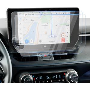 Karltys 2 Pack Screen Protector for 2023 2024 2025 Toyota RAV4 10.5-Inch Touchscreen, 9H Tempered Glass Protector for 2025 RAV4 Accessories Navigation Protective Film HD Anti Glare