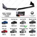 Front Lip Compatible with 2022-2024 Honda Civic, V3 Style Air Dam Lower Chin Bumper Splitter Protection Body Kit Fits for 4-Door Sedan & Hatchback 2022 2023 2024 (Silver NH830M)