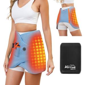 Dual Hip Heating Pad for Hip Support Brace,12V Heated Hip Wrap with 15000mAh Battery and Hot Cold Modes for Double HIPS,Back&Abdomen,Thighs,Shoulders,Portable Electric Heat Pad Belt for Women Men