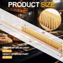 Maxdot 2 Pcs 51 Inch Giant Oven Brush Pizza Stone Brush with Long Handle for BBQ Grill Cleaning, Outdoor Oven Accessories