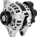 SCITOO Alternator Fits for Hyundai for Accent 2010-2011, for Kia for Rio 2010-2011, for Kia for Rio5 2010-2011, L4 1.6L, 90Amp CW IR IF 4-Groove Pulley, 11452 37300-23700 37300-26100 (Small)