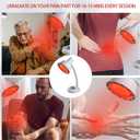 Red Lights Therapy Lamp-660nm Red Light,850nm & 940nm Infrared Light Therapy for Body Pain and Skin Vitality(275W Infrared Massage)