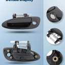 ECCPP Exterior Door Handle 2002-2006 for Nissan for Altima Outer Replacement Front Driver Left Door Handle 1pc Black 806078J009 NI1310123