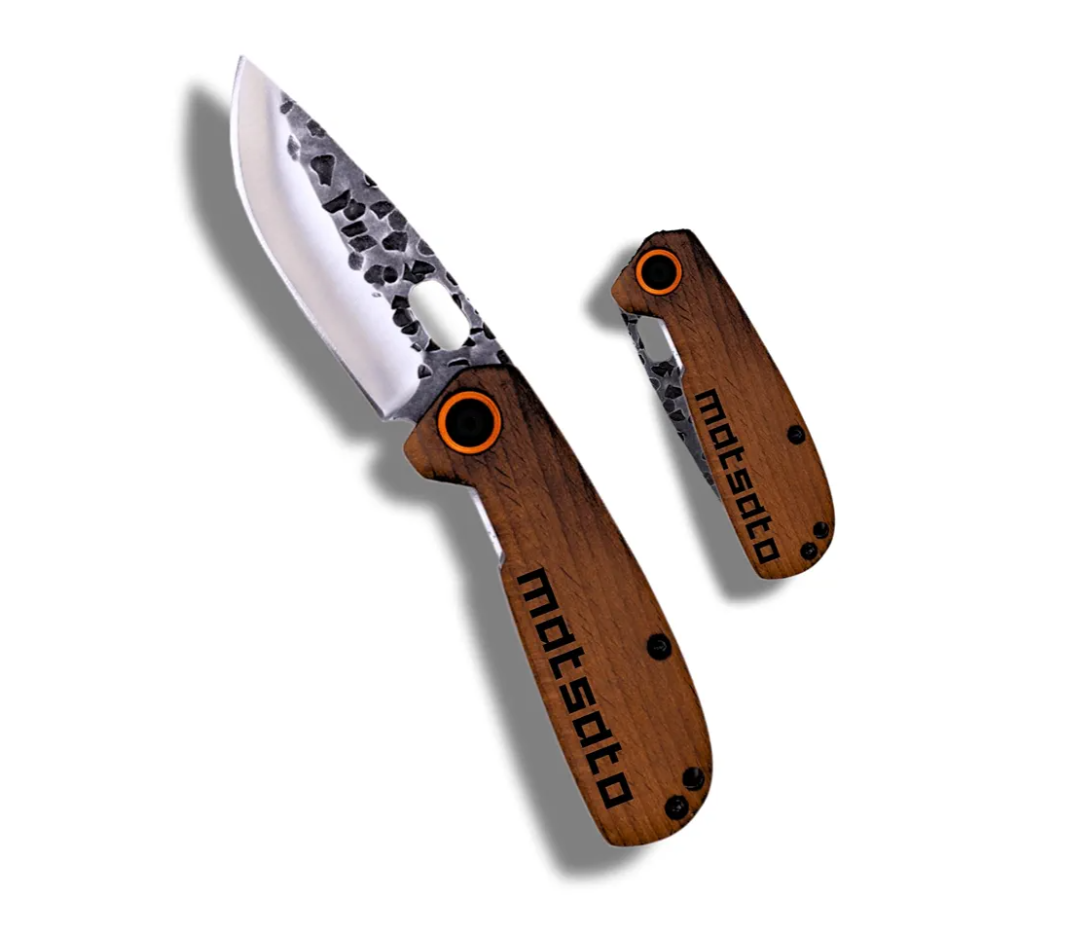 Folding Pocket Knife – Small Japanese Pocket Knifes for Men & Women, EDC Camping Knive, Tactical Survival Knife, Compact Folding Knife for Hunting, Fishing, Hiking, and Outdoor Adventure