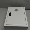 Wall Mounted Metal Medicine Cabinet with Key Lock, First Aid Medication Storage Box, White