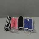 Hand Weights for Women Men, Soft Dumbbells Set of 6(1lb 2lb 3lb Each Pack) for Dumbbell Walking Weight Sets with Hand Strap, Pink Weights for Workout Running, Pilates, Yoga, Jogging and Physical Therapy, Gifts for Women (Blue Pink Black)