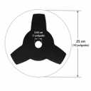 4-Pack Brush Cutter Blades 10 Inch 3T Teeth Lawn Mower Replacement Blades Compatible with Trimmers for Thick Weeds and Shrubs