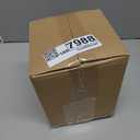 Modern Black Small Table Lamp with Cotton Linen Shade, 10.4-inch LED Desk Light, One-Button Switch for Bedroom, Living Room, Nightstand, Includes Warm Light Bulb